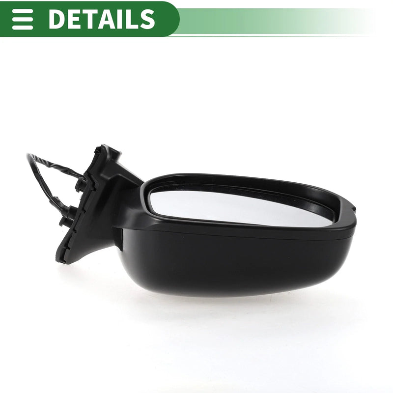 Honda Fit (2009-2014) Manual Folding Gloss Black Left Side Door Mirror