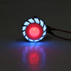 LED 12V Motorcycle Headlight Angel Eye Strobe Tail Brake Rear Lights