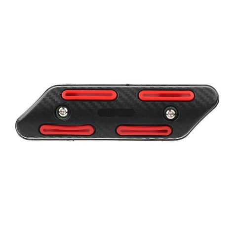Motor Exhaust Muffler Heat Shield Cover (Red)
