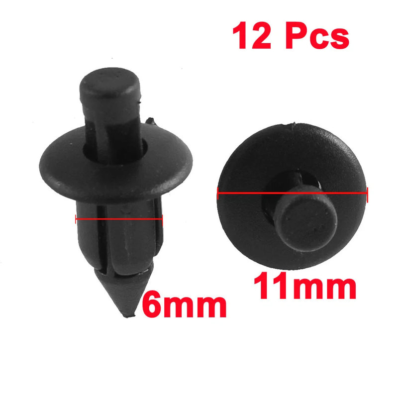 Toyota 1 Black Plastic Rivet Fastener Clips