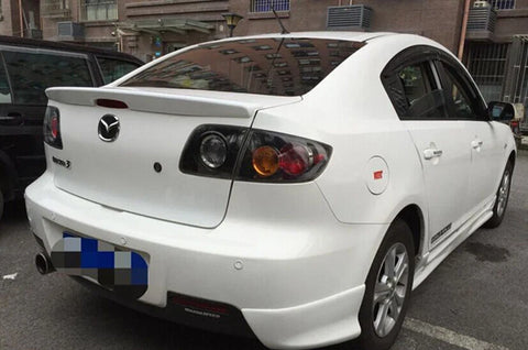 Mazda 3 4DR Sedan Unpainted Factory Style Spoiler Wing (2003-2009)