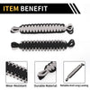 Jeep Wrangler TJ JK JKU (2007-2018) Black Gray 2 x Door Limiting Straps