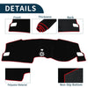 Honda Civic FL5 (2022-2024) Sun Protector Black Red Dashboard Cover Mat