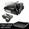 Harley CVO Road Glide Black Chopped Trunk Backrest (2014-2025)