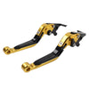 Honda CBR600RR CBR954RR Gold Extendable Brake Clutch Levers (2002-2006)