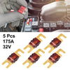Car / Truck / Motorcycle / Boat Audio CDs 5pcs / 175A AFS Mini ANL Fuses /