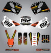 KTM 2-Stroke Custom Graphics Full Sticker Kit (1993-1997)