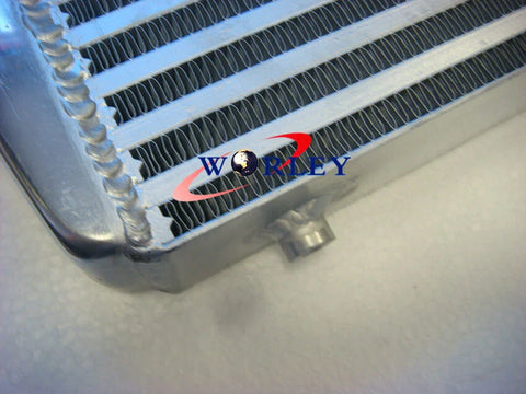 Car Model 600x300x76mm Front Mount Intercooler + 3" Piping + Red Hose