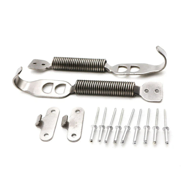 Car Aluminum Alloy Bonnet Hook Pin Lock Latch Fastener (Silver)