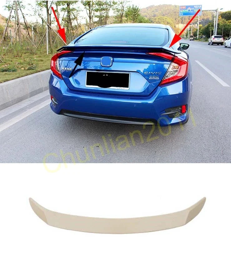 Honda Civic 2016-2021 4DR Sedan Factory Style Spoiler Wing ABS