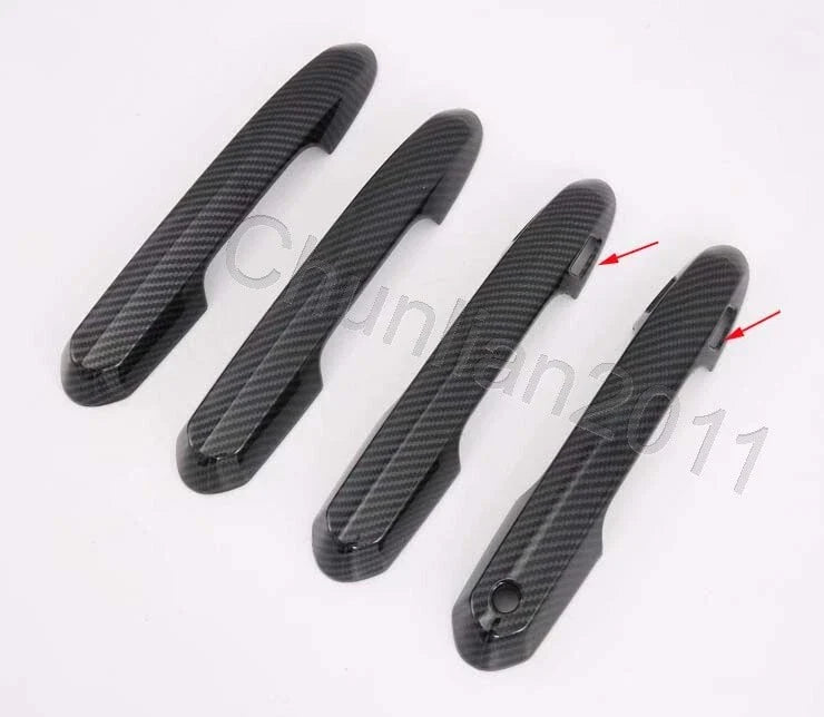 Toyota RAV4 Smart Keyhole Carbon Fiber Door Handle Cover Trim (2019-2023)