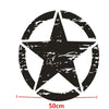 Jeep Wrangler Black Graphic Decal Sticker 50cm x 50cm