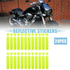 Helmet for Bicycle Motorcycle Green 24pcs Reflective Safety Stickers PET