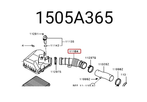 Mitsubishi Triton, Pajero Sport 2.4L Air Intake Hose (2015-2023)