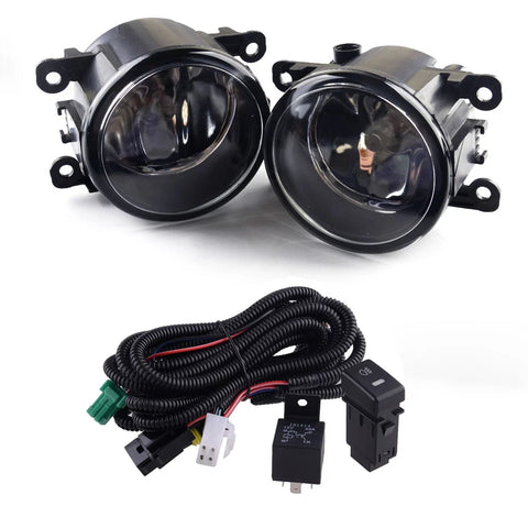 Suzuki SX4 Grand Vitara Clear Lens Fog Light Lamps + Wiring + Switch (2007-2014)