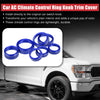 Ford F-150 7 x Blue AC Climate Control Knob Trim Covers (2021-2022)