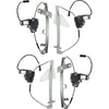 Front and Rear Window Regulator Set For 2001-2004 Jeep