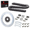 Yamaha Warrior YFM350X Front Rear Chain Drive Sprocket Kit (1989–2004)