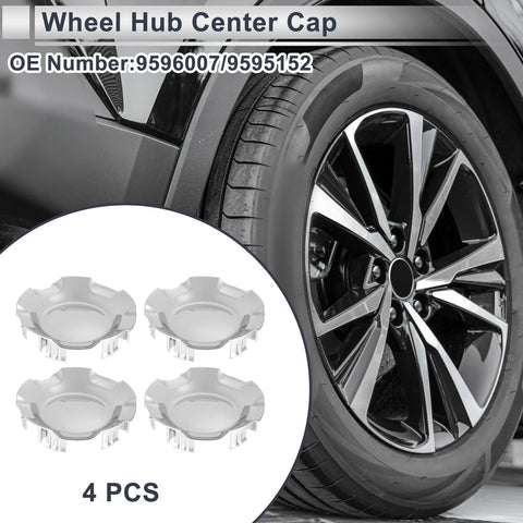 Chevrolet Silverado 1500 (2007-2013) 4x Silver Tone Wheel Hub Cap