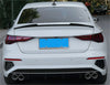 Audi A3 S3 Sedan Rear V Style Boot Spoiler Wing Glossy Black (2021-2023)