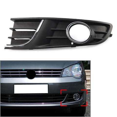 VW Volkswagen Polo Left Black Fog Light Cover (2011-2013)