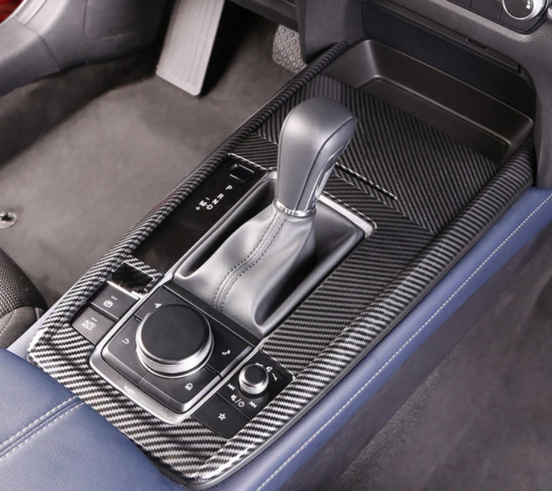 Mazda CX-30 Carbon Fiber Gear Shift Panel Cover Trim (2020-2023)