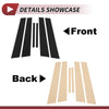 Nissan Maxima (2009-2015) Black 6 Pcs Door Pillar Window Trim