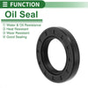 Oil Seal 32x52x8mm Rotary Shaft Seal NBR Rubber Black 5 Pcs