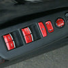 Honda CR-V Red Door Armrest Window Switch Cover Trim (2017-2019)