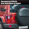 Jeep Wrangler Rear Outer Lower Tailgate Tire Bracket Cover (2007-2018)