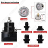 Universal Black AN8 Fuel Pressure Regulator with Boost & Fittings