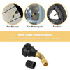 Car / Motorcycle Tire Valve Stem / 10pcs / 120 Degree Snap-in Rubber Base