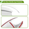 BMW X3 Car Door Handle Cup Protector 4 Pcs Chrome Silver Tone (2022-2023)