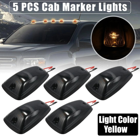 Chevrolet K2500 5 x Cab Marker Lights Smoked Black Lens Yellow (1999-2007)