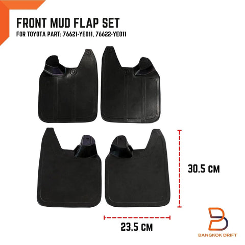 Toyota Hilux 2WD Front Rubber Mud Flap Splash Guard (1988-1996)