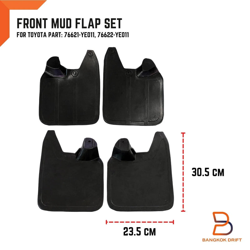 Toyota Hilux 2WD Front Rubber Mud Flap Splash Guard (1988-1996)