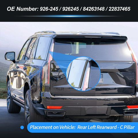 Chevrolet Tahoe Rear Left C Pillar Window Cover Trim (2015 - 2018)
