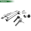 Dodge 8 Pcs Front Suspension Kit Tie Rod Ends Sway Bar Links