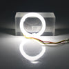 Car Headlight Retrofit 60MM White Amber Switchback LED Halo Rings