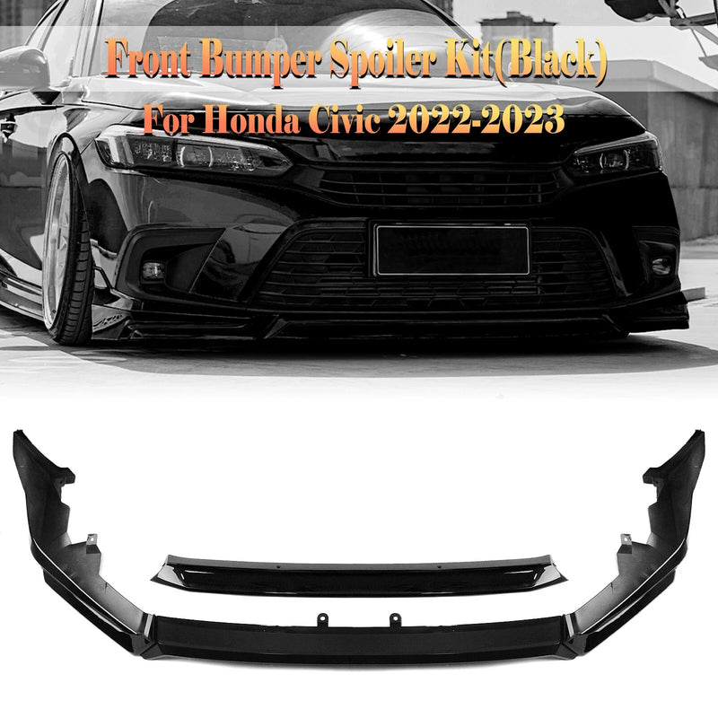 Honda Civic Front Spoiler Lip Cover 4 x (2022-2023)