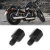 2 x 10mm LH to 8mm RH Black Motorcycle Rearview Mirrors Adapter Bolt Screw
