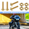 Harley Touring FLTRX Road Glide 4x Motorcycle Windshield Screws Gold (2015–2023)
