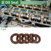 Oil Seal / 30x47x8mm / FKM Rubber Brown 5 Pcs