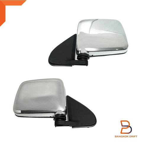 Nissan Navara UTE D22 Chrome Side Door Mirror Pair (1997-2005)
