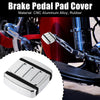 Harley Davidson Dyna Street 500 750 Large Brake Pedal Pad Cover Silver Tone