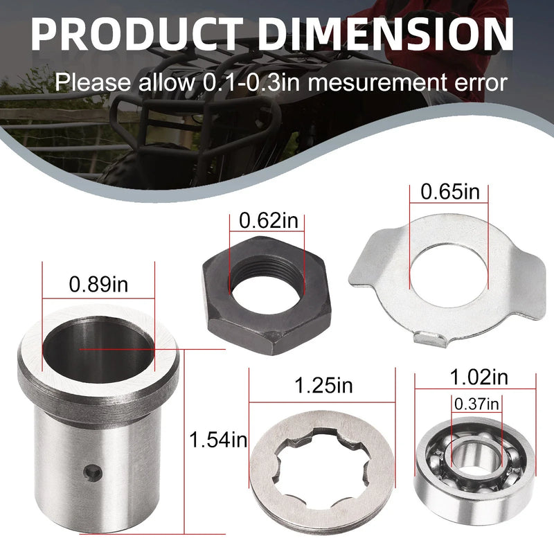 YAMAHA Kodiak 400 Clutch Bearing Push Plate LOCK WASHER Kit (1993–1998)