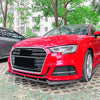 Audi A3 S3 8V Sline (2017-2020) Carbon Look Bumper Spoiler Lip