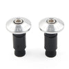 Dirt Bike Motor Silver 7/8" Handlebar End Weights Grips Cap Plugs