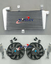 Universal 60mm Aluminum FMIC Turbo Intercooler Core 465x250x52mm + Fans