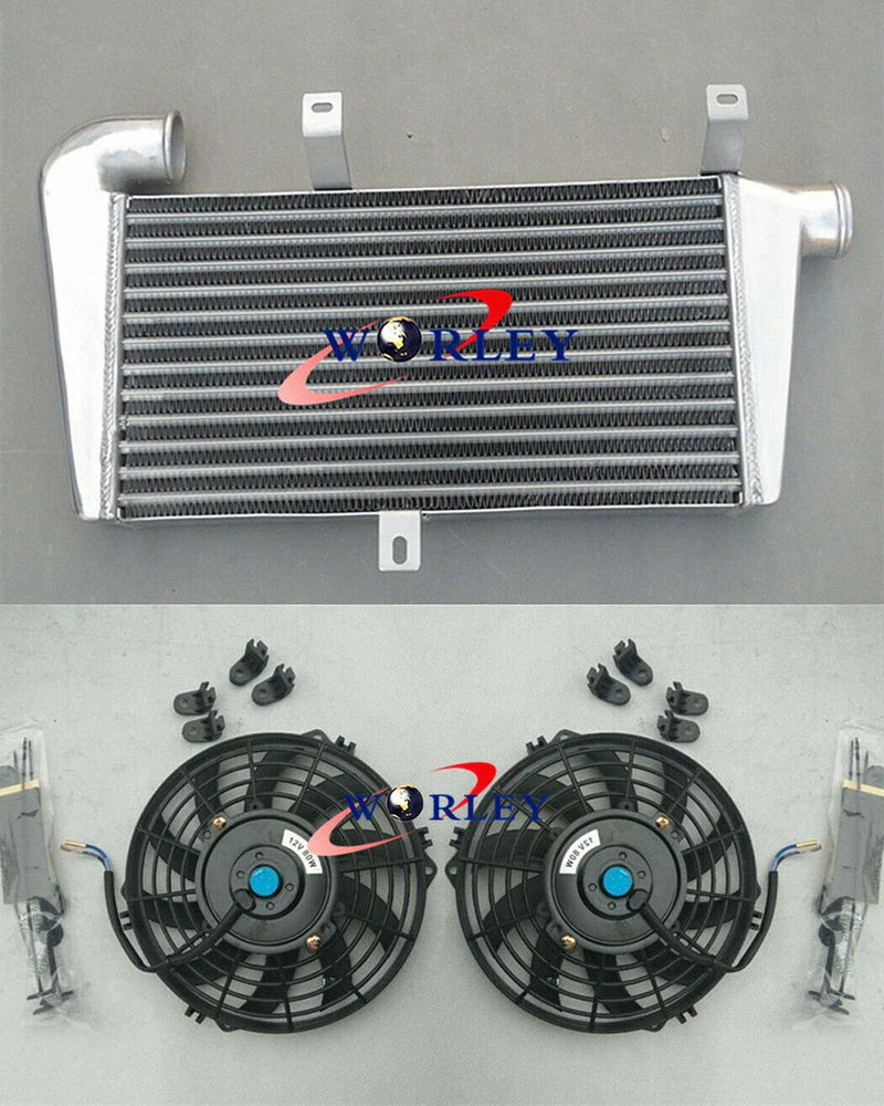 Universal 60mm Aluminum FMIC Turbo Intercooler Core 465x250x52mm + Fans